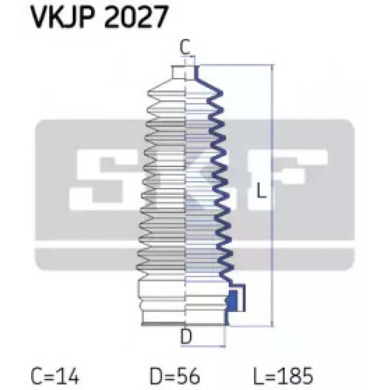 VKJP 2027 SKF - Пильовик привідного валу